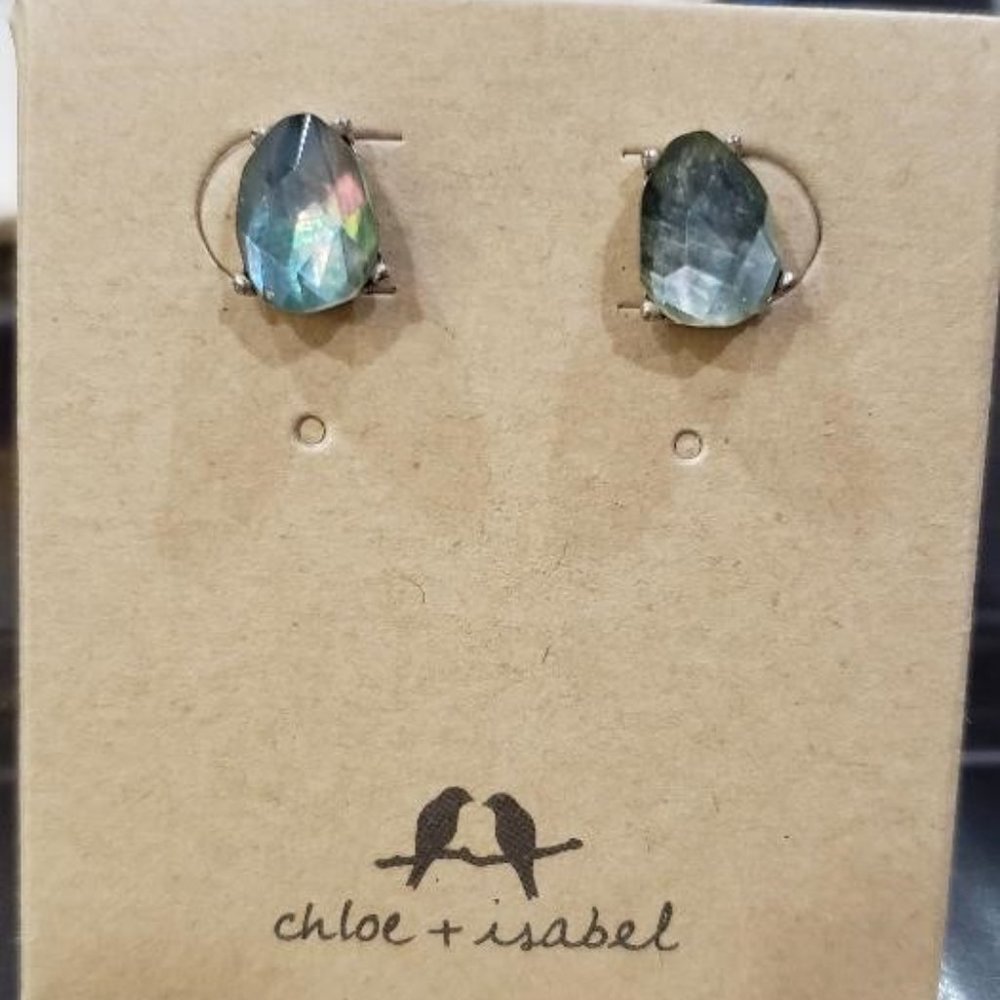 Chloe + Isabel blue stud earrings
